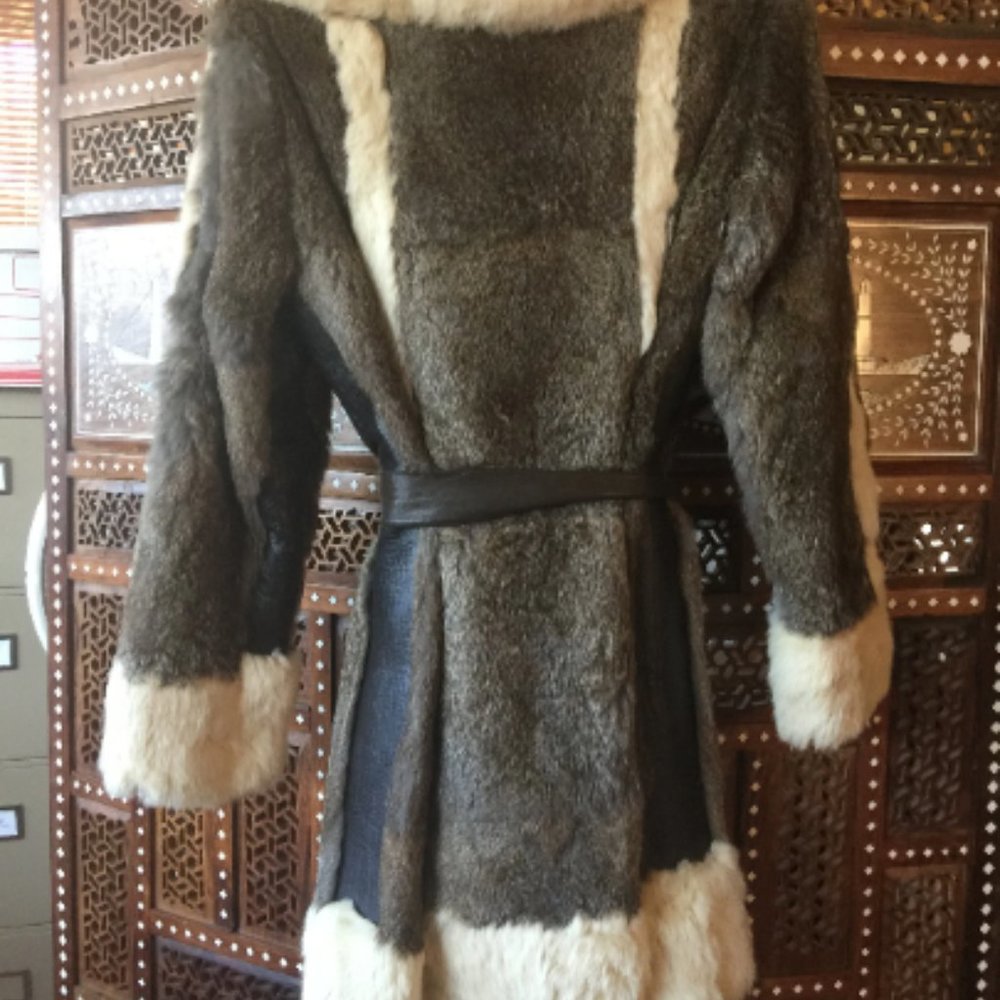 Vintage Small Rabbit Fur Peacoat jacket Jay Jacobs - Picture 3 of 10